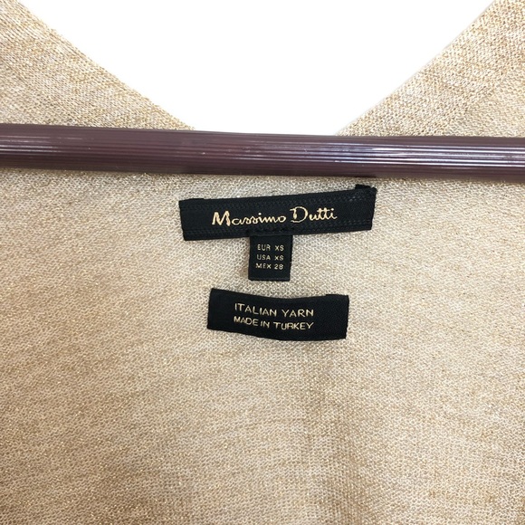 Massimo Dutti cardigan sparkly gold - Picture 6 of 8